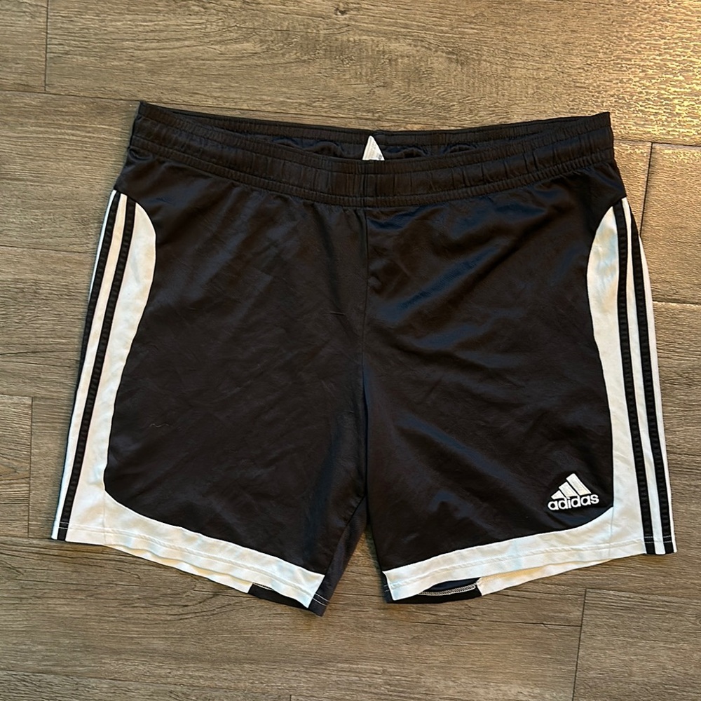 Adidas Black and White Athletic Shorts - Picture 1 of 5